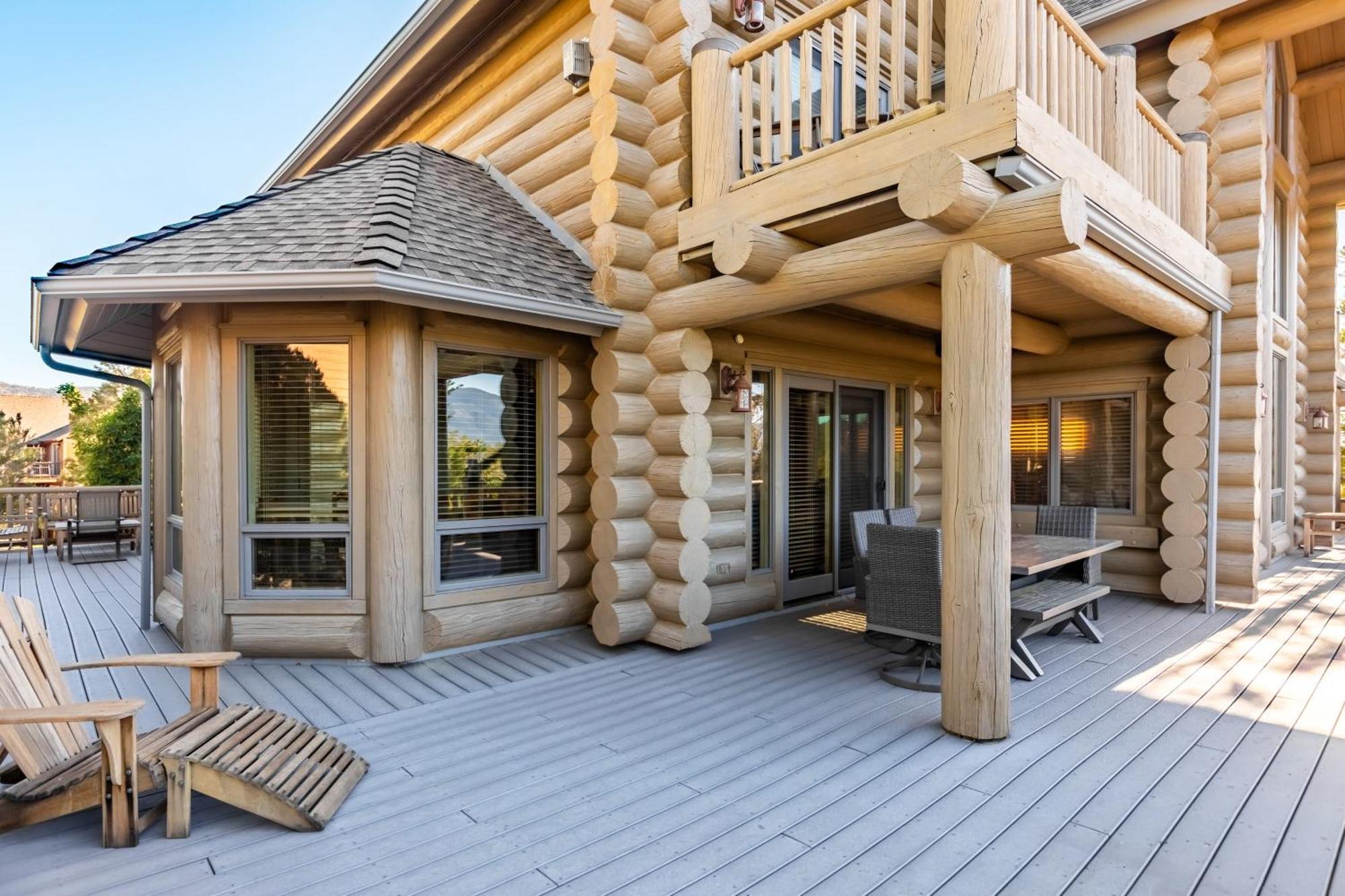 Penticton Lodge By Avantstay Log Cabin Home W Incredible Views Large Patio Hot Tub Big Bear Lake Exterior photo